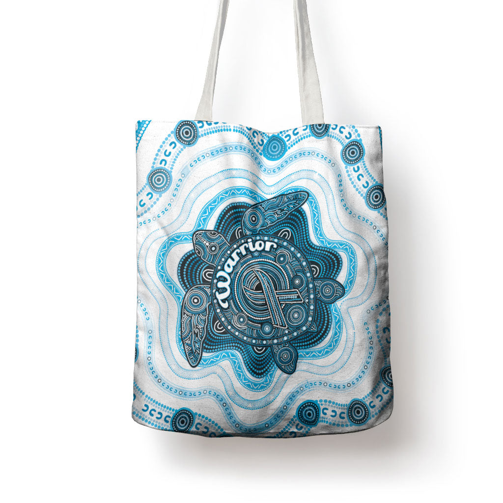 Prostate Cancer Awareness Month Tote Bag Warrior Ribbon Turtle Dot Art Pattern
