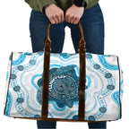 Prostate Cancer Awareness Month Travel Bag Warrior Ribbon Turtle Dot Art Pattern