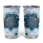 Personalised Prostate Cancer Awareness Month Tumbler Cup Warrior Ribbon Turtle Dot Art Pattern