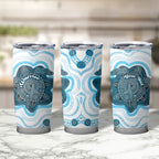 Personalised Prostate Cancer Awareness Month Tumbler Cup Warrior Ribbon Turtle Dot Art Pattern