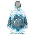 Personalised Prostate Cancer Awareness Month Wearable Blanket Hoodie Warrior Ribbon Turtle Dot Art Pattern