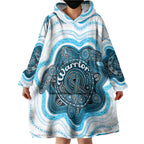 Personalised Prostate Cancer Awareness Month Wearable Blanket Hoodie Warrior Ribbon Turtle Dot Art Pattern