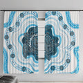 Prostate Cancer Awareness Month Window Curtain Warrior Ribbon Turtle Dot Art Pattern