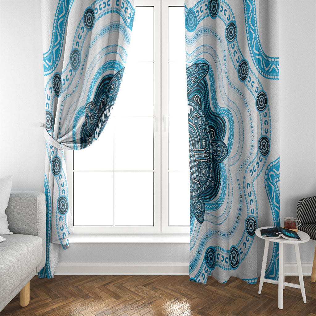 Prostate Cancer Awareness Month Window Curtain Warrior Ribbon Turtle Dot Art Pattern