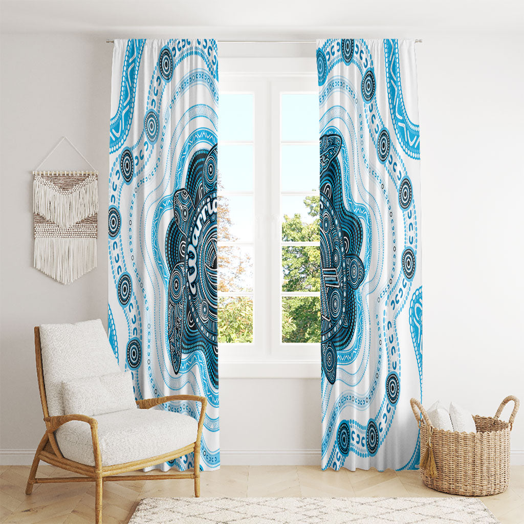 Prostate Cancer Awareness Month Window Curtain Warrior Ribbon Turtle Dot Art Pattern