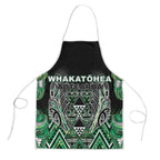Aotearoa Whakatohea Apron Maori Tribal Green Abalone Paua Shell Pattern