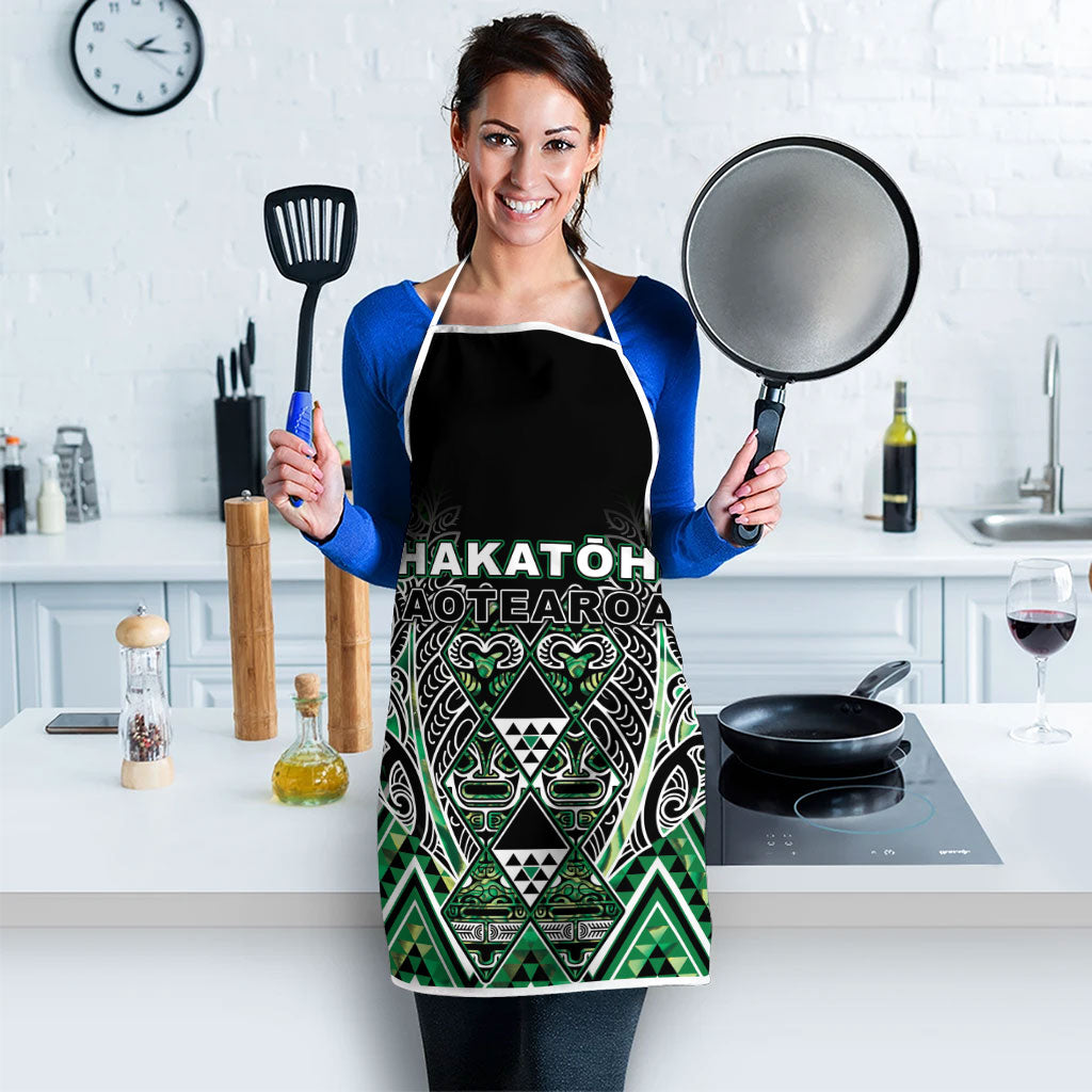 Aotearoa Whakatohea Apron Maori Tribal Green Abalone Paua Shell Pattern