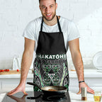 Aotearoa Whakatohea Apron Maori Tribal Green Abalone Paua Shell Pattern