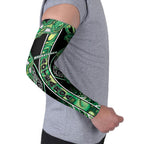 Aotearoa Whakatohea Arm Sleeves Maori Tribal Green Abalone Paua Shell Pattern