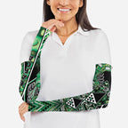 Aotearoa Whakatohea Arm Sleeves Maori Tribal Green Abalone Paua Shell Pattern