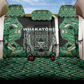 Aotearoa Whakatohea Back Car Seat Cover Maori Tribal Green Abalone Paua Shell Pattern
