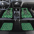 Aotearoa Whakatohea Car Mats Maori Tribal Green Abalone Paua Shell Pattern