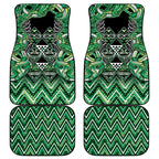 Aotearoa Whakatohea Car Mats Maori Tribal Green Abalone Paua Shell Pattern