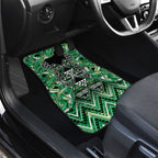 Aotearoa Whakatohea Car Mats Maori Tribal Green Abalone Paua Shell Pattern