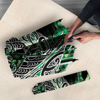 Aotearoa Whakatohea Umbrella Maori Tribal Green Abalone Paua Shell Pattern