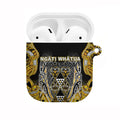 Aotearoa Ngati Whatua AirPods Case Maori Tribal Gold Paua Shell Pattern