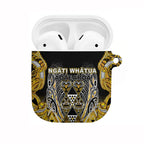 Aotearoa Ngati Whatua AirPods Case Maori Tribal Gold Paua Shell Pattern