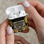 Aotearoa Ngati Whatua AirPods Case Maori Tribal Gold Paua Shell Pattern