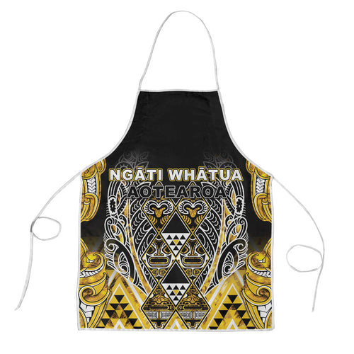 Aotearoa Ngati Whatua Apron Maori Tribal Gold Paua Shell Pattern