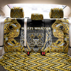 Aotearoa Ngati Whatua Back Car Seat Cover Maori Tribal Gold Paua Shell Pattern