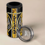 Aotearoa Ngati Whatua 4 in 1 Can Cooler Tumbler Maori Tribal Gold Paua Shell Pattern