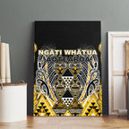 Aotearoa Ngati Whatua Canvas Wall Art Maori Tribal Gold Paua Shell Pattern