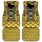 Aotearoa Ngati Whatua Car Mats Maori Tribal Gold Paua Shell Pattern