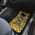 Aotearoa Ngati Whatua Car Mats Maori Tribal Gold Paua Shell Pattern