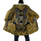 Aotearoa Ngati Whatua Cloak Maori Tribal Gold Paua Shell Pattern