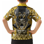 Aotearoa Ngati Whatua Hawaiian Shirt Maori Tribal Gold Paua Shell Pattern