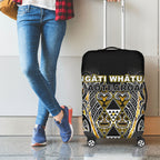 Aotearoa Ngati Whatua Luggage Cover Maori Tribal Gold Paua Shell Pattern