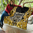 Aotearoa Ngati Whatua Quilt Maori Tribal Gold Paua Shell Pattern