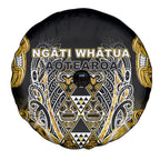 Aotearoa Ngati Whatua Spare Tire Cover Maori Tribal Gold Paua Shell Pattern