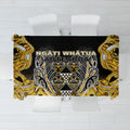 Aotearoa Ngati Whatua Tablecloth Maori Tribal Gold Paua Shell Pattern