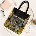 Aotearoa Ngati Whatua Tote Bag Maori Tribal Gold Paua Shell Pattern