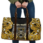 Aotearoa Ngati Whatua Travel Bag Maori Tribal Gold Paua Shell Pattern
