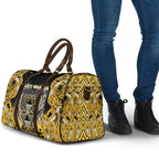 Aotearoa Ngati Whatua Travel Bag Maori Tribal Gold Paua Shell Pattern
