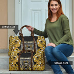 Aotearoa Ngati Whatua Travel Bag Maori Tribal Gold Paua Shell Pattern
