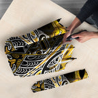 Aotearoa Ngati Whatua Umbrella Maori Tribal Gold Paua Shell Pattern