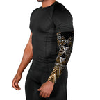 Aotearoa Kati Mamoe Arm Sleeves Maori Brown Tribal Paua Shell Pattern
