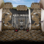 Aotearoa Kati Mamoe Back Car Seat Cover Maori Brown Tribal Paua Shell Pattern