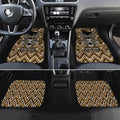 Aotearoa Kati Mamoe Car Mats Maori Brown Tribal Paua Shell Pattern