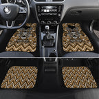Aotearoa Kati Mamoe Car Mats Maori Brown Tribal Paua Shell Pattern
