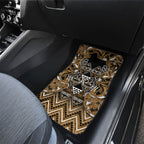 Aotearoa Kati Mamoe Car Mats Maori Brown Tribal Paua Shell Pattern
