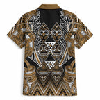 Aotearoa Kati Mamoe Hawaiian Shirt Maori Brown Tribal Paua Shell Pattern