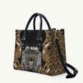 Aotearoa Kati Mamoe Leather Bag Maori Brown Tribal Paua Shell Pattern