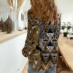 Aotearoa Kati Mamoe Women Casual Shirt Maori Brown Tribal Paua Shell Pattern
