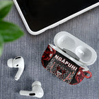 Aotearoa Ngapuhi AirPods Case Maori Red Tribal Paua Shell Pattern