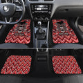 Aotearoa Ngapuhi Car Mats Maori Red Tribal Paua Shell Pattern