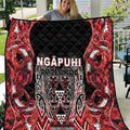 Aotearoa Ngapuhi Quilt Maori Red Tribal Paua Shell Pattern